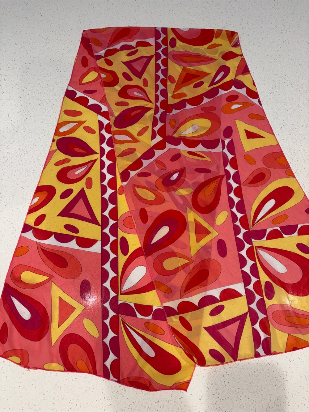 Original Retro Brand Pink, Yellow & Red Printed Wrap Skirt
